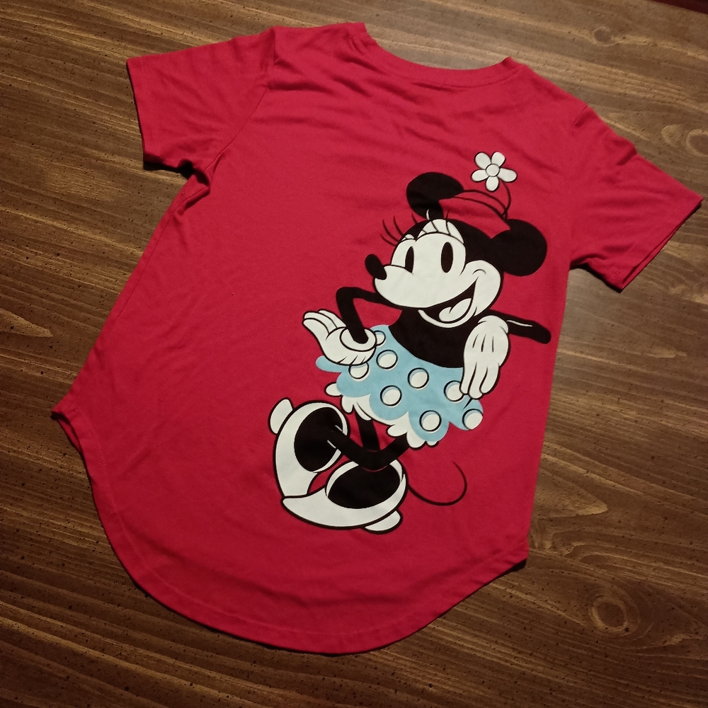 MICKEY & MINNIE T-SHIRT - Medium Kids // Disney Mouse Girls Tee Shirt - Picture 8 of 8